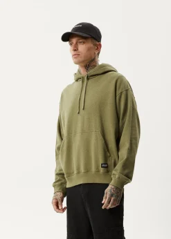 Sweaters & Hoodies<Afends All Day  - Relaxed Hoodie Military