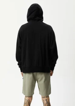 Sweaters & Hoodies<Afends All Day  - Relaxed Hoodie Black