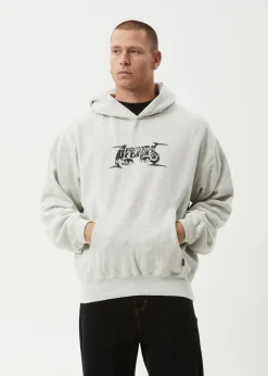 Sweaters & Hoodies<Afends All Eyez  - Boxy Hoodie Grey Marle