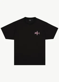 T-Shirts<Afends Altered  - Heavyweight Boxy Tee Black