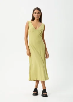 Dresses<Afends Amaya  - Maxi Dress Lemongrass