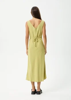 Dresses<Afends Amaya  - Maxi Dress Lemongrass