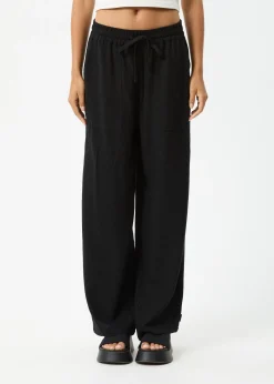 Pants<Afends Amaya  - Wide Leg Pant Black