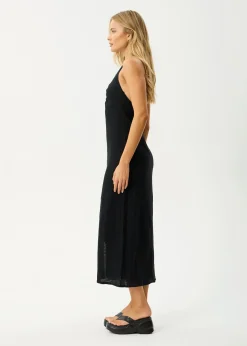 Dresses<Afends Andy  - Halter Maxi Dress Black