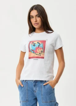 Tees & Shirts<Afends Apocalypso  - Regular Tee White
