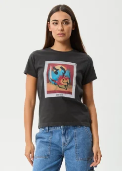 Tees & Shirts<Afends Apocalypso  - Regular Tee Stone Black