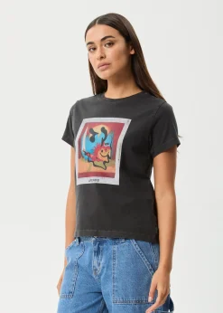 Tees & Shirts<Afends Apocalypso  - Regular Tee Stone Black