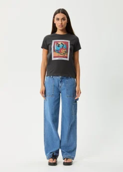Tees & Shirts<Afends Apocalypso  - Regular Tee Stone Black