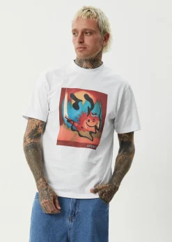 T-Shirts<Afends Apocalypso  - Retro Tee White