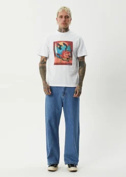 T-Shirts<Afends Apocalypso  - Retro Tee White