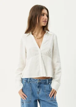 Long Sleeve<Afends Archive  - Long Sleeve Shirt White