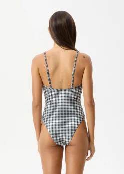 Swimwear<Afends Asher  - Check One Piece Black Check