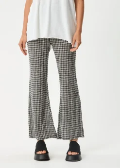 Pants|Sets & Co-Ords<Afends Asta  - Seersucker Flare Pant Steel Check