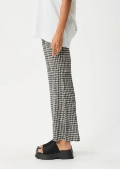Pants|Sets & Co-Ords<Afends Asta  - Seersucker Flare Pant Steel Check