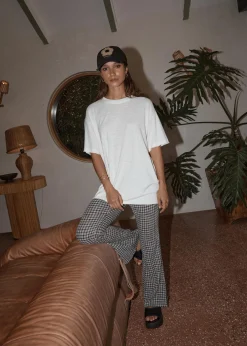 Pants|Sets & Co-Ords<Afends Asta  - Seersucker Flare Pant Steel Check