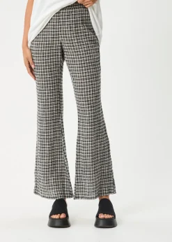 Pants|Sets & Co-Ords<Afends Asta  - Seersucker Flare Pant Steel Check