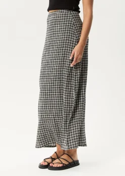 Sets & Co-Ords|Skirts<Afends Asta Base  - Seersucker Skirt Steel Check