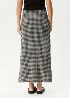 Sets & Co-Ords|Skirts<Afends Asta Base  - Seersucker Skirt Steel Check