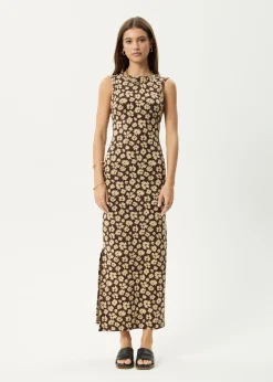 Dresses<Afends Astoria  - Maxi Dress Coffee