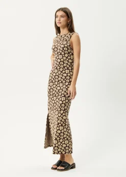 Dresses<Afends Astoria  - Maxi Dress Coffee