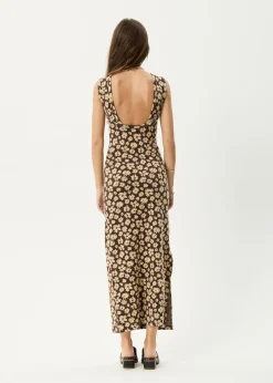 Dresses<Afends Astoria  - Maxi Dress Coffee