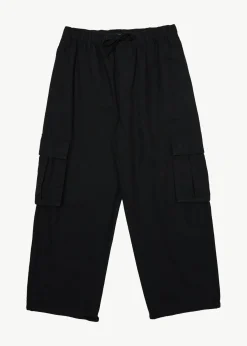 Pants<Afends Atlas Canvas  - Cargo Pant Black