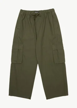 Pants<Afends Atlas Canvas  - Cargo Pant Military
