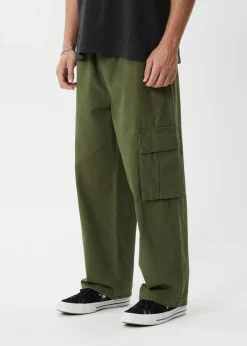 Pants<Afends Atlas Canvas  - Cargo Pant Military