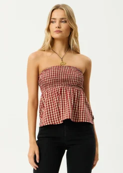 Sets & Co-Ords|Sleeveless<Afends Austin  - Top Red Rum