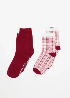 Accessories|Accessories<Afends Base  - Socks Two Pack Burgundy