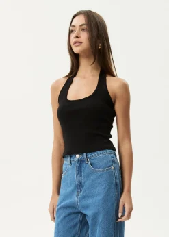 Sets & Co-Ords|Sleeveless<Afends Basis  - Rib Halter Black