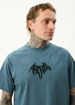 T-Shirts<Afends Bats  - Raglan Boxy Tee Fuel