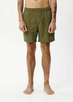 Boardshorts<Afends Baywatch  - Swim Short 18" Military