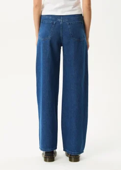 Jeans|Essentials<Afends Bella  - Denim Wide Leg Baggy Jean Authentic Blue