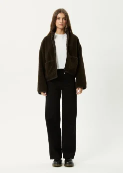 Outerwear<Afends Berlin  - Reversible  Polar Fleece Jacket Coffee