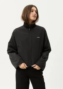 Outerwear<Afends Berlin  - Reversible Polar Fleece Jacket Black