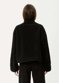 Outerwear<Afends Berlin  - Reversible Polar Fleece Jacket Black