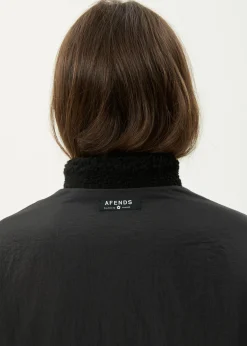 Outerwear<Afends Berlin  - Reversible Polar Fleece Jacket Black