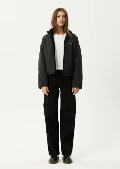Outerwear<Afends Berlin  - Reversible Polar Fleece Jacket Black