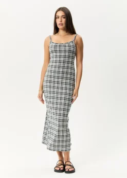 Dresses<Afends Blair  - Maxi Dress Black / White