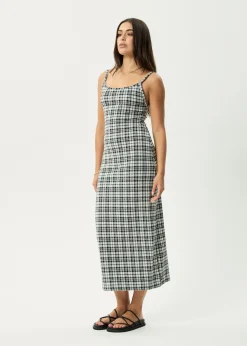 Dresses<Afends Blair  - Maxi Dress Black / White