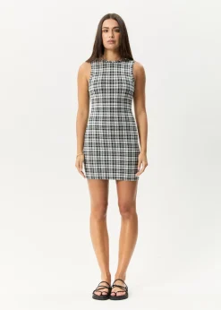 Dresses<Afends Blair  - Mini Dress Black / White