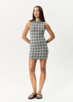 Dresses<Afends Blair  - Mini Dress Black / White