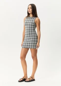Dresses<Afends Blair  - Mini Dress Black / White