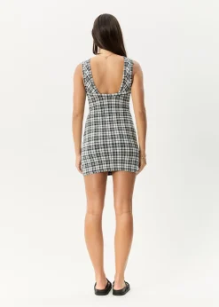 Dresses<Afends Blair  - Mini Dress Black / White