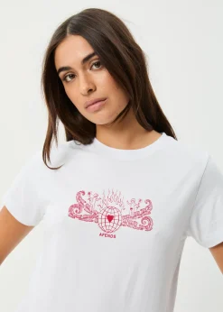 Tees & Shirts<Afends Bonfire  - Regular Tee White