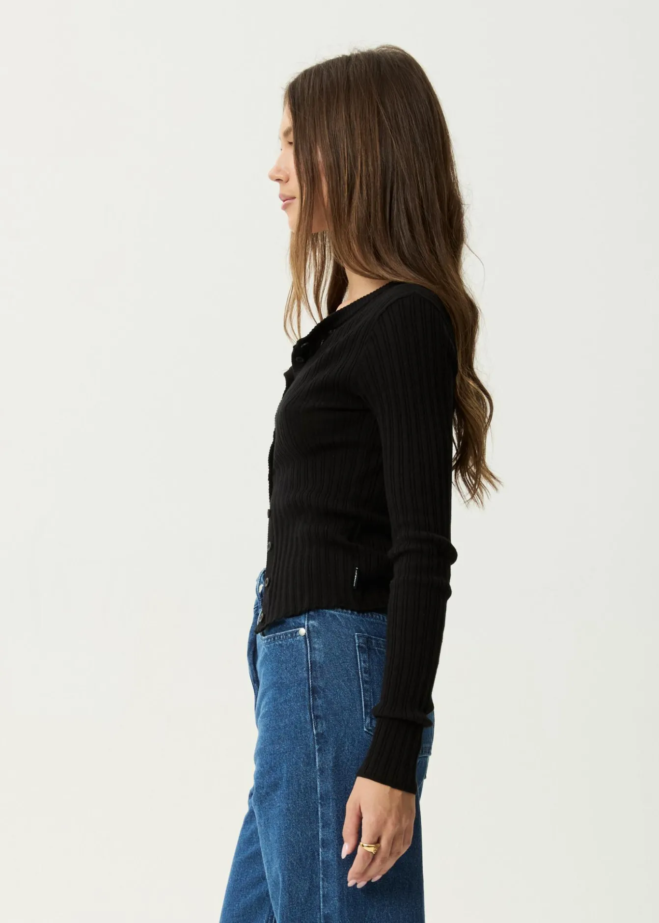 Long Sleeve<Afends Bronte - Knit Cardigan Black