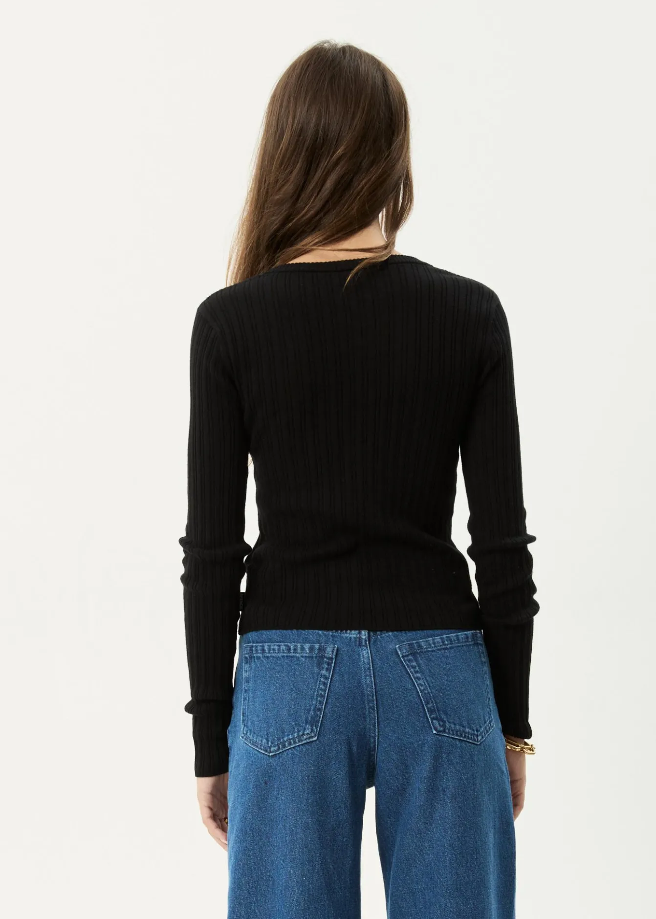 Long Sleeve<Afends Bronte - Knit Cardigan Black
