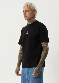 T-Shirts<Afends Burnin  - Retro Tee Black