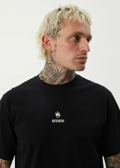 T-Shirts<Afends Burnin  - Retro Tee Black